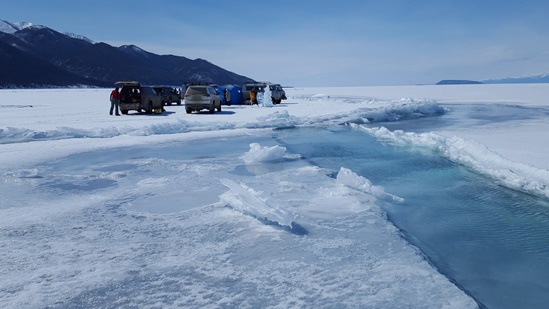 Camp on ice