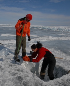 Preparing the hole